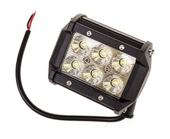 Светодиодная фара SKYWAY OFF ROAD прямоугольная 12V/24V 18W 6000К 6 диодов ближний свет S07201010 