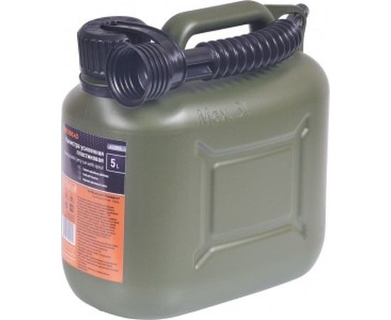 Канистра усиленная пластик ВП, с заливным устройством 5 л для ГСМ АвтоDело 42905 11171 