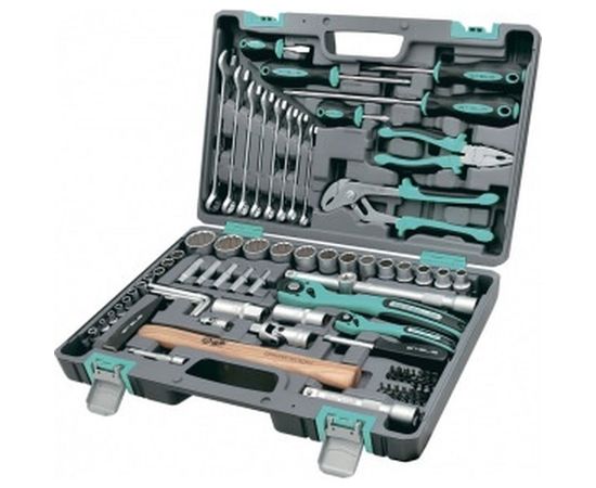 Набор инструментов 76 шт, 12-гранные головки STELS 14116 