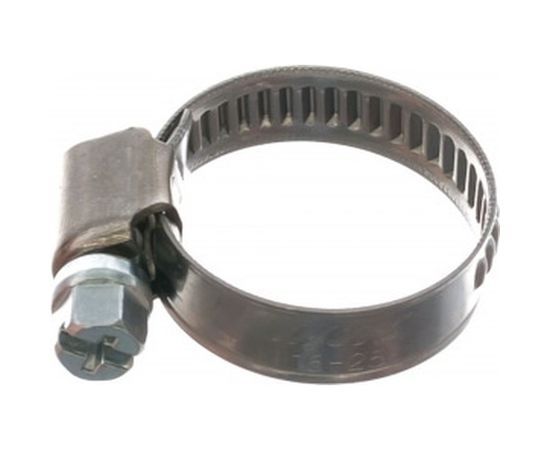 Ленточный червячный хомут 016-025мм нержавеющая сталь JTC-ZN25 