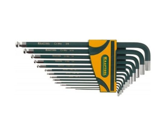 Набор имбусовых ключей INDUSTRIE SAE HEX0.05-3/8 13шт Kraftool 27444-H13 