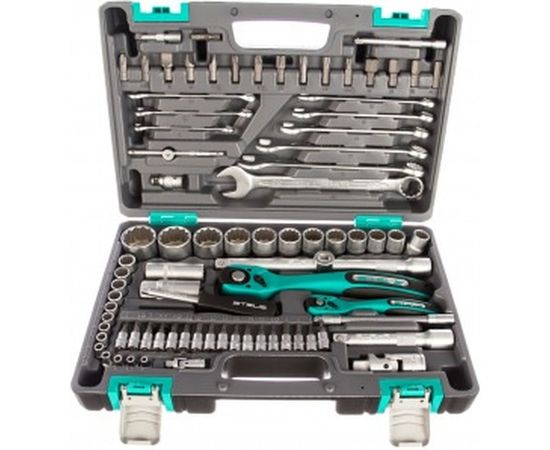 Набор инструментов 82 предмета, 12 гранные головки STELS 14117 