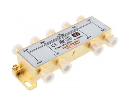 Делитель REXANT ТВ краб x 2 + 3шт. F BOX 5-1000 МГц GOLD 05-6101-1 