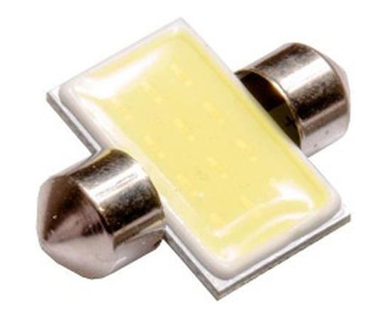 Автолампа диод SKYWAY T11 C5W 6W 1 COB диод 1-контурная 31мм белая S08201152 