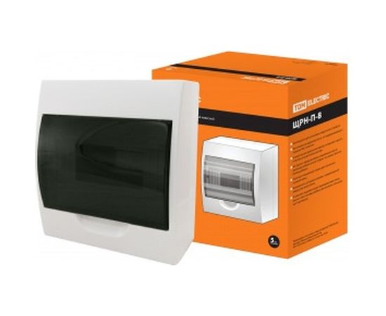 Бокс TDM ЩРН-П-8 модулей навесной пластик SQ0901-0003 