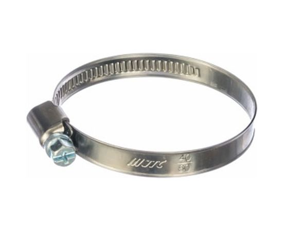 Ленточный червячный хомут 040-060мм нержавеющая сталь JTC-ZN60 – изображение 2