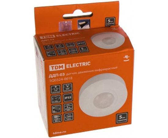 Потолочный датчик движения TDM ДДП-03 SQ0324-0018 – изображение 2
