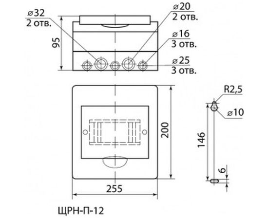Бокс ЩРН-П-12 модулей навесной пластик TDM SQ0901-0004 – изображение 2