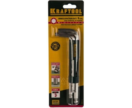 Набор шестигранных ключей EXPERT HEX 2-10мм 8 предметов Kraftool 27431-2_z01 – изображение 4