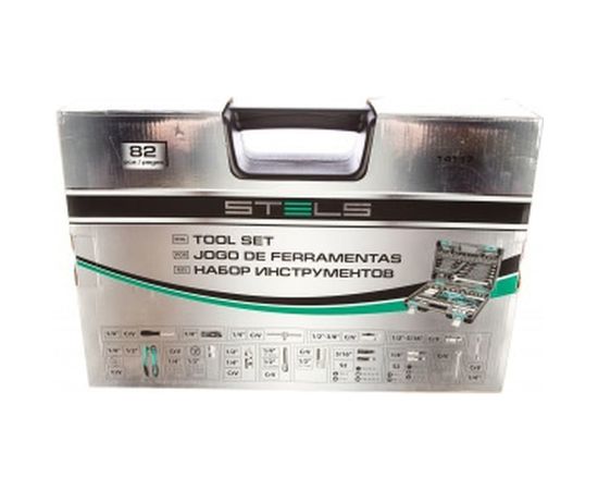 Набор инструментов 82 предмета, 12 гранные головки STELS 14117 – изображение 5