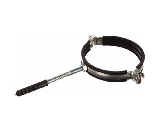 Сантехнический хомут СИБРТЕХ д/труб 110-116 4", резин, упл шпилька+дюбель 48173 