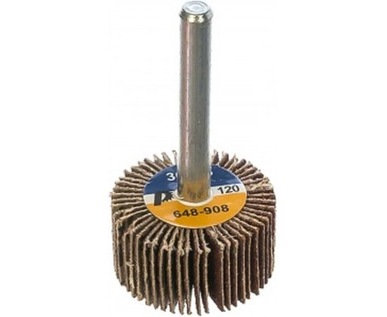 Круг лепестковый с оправкой (30х15 мм; P120) ПРАКТИКА 648-908 