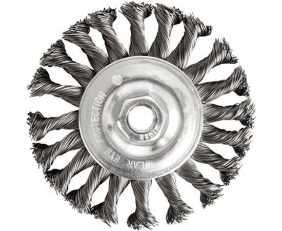 Кордщетка радиальная витая (125 мм; М14) ПРАКТИКА 242-656 