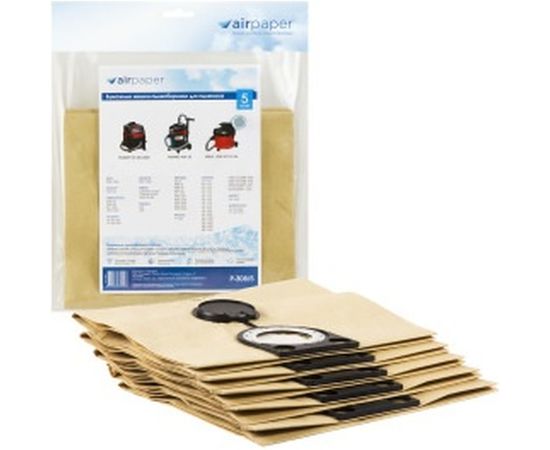 Мешок-пылесборник бумажный 5 шт. (до 36 л) AIR Paper P-308/5 