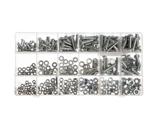 Набор винтов, гаек, шайб СИБРТЕХ 420 предметов 47617 