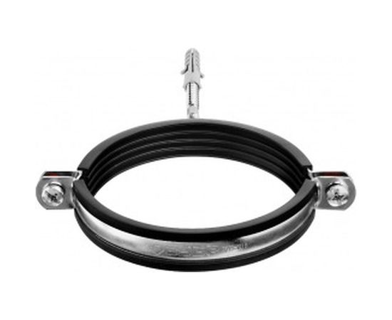 Трубный хомут с гайкой ЗУБР оцинкованный, в комплекте с сантехнической шпилькой и дюбелем 37866-107-116 – изображение 2