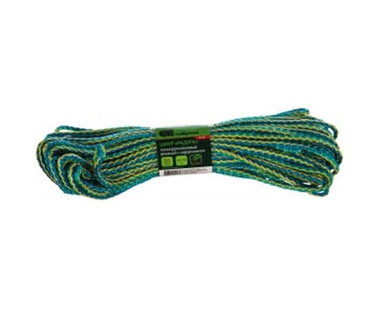 Вязаный полипропиленовый шнур с сердечником 4мм, 20м, 60-70кгс СИБРТЕХ Радуга Россия 93950 – изображение 2
