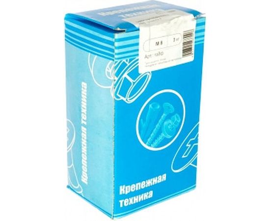 Оцинкованная гайка КРЕП-КОМП DIN934 м8 3кг (примерно 648 шт.) 648 го8ф – изображение 2