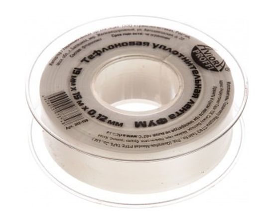 Тефлоновая уплотнительная лента AVIORA ФУМ 19ммх15мх0,12мм 302-159 