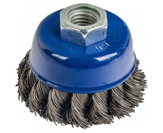 Кордщетка чашеобразная витая (65 мм; М14) ПРАКТИКА 032-454 