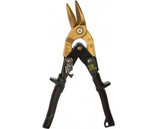 Ножницы по твердому металлу, двойная рычажная передача, Cr-Mo, титановое покрытие, двухкомпонентная ручка, правые, 250мм KRAFTOOL TITAN 2327-R 