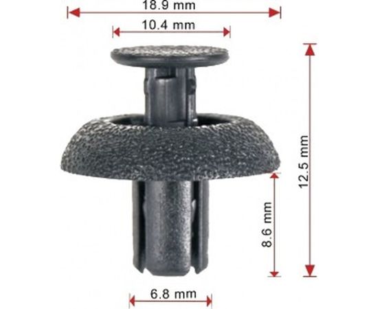 Пистон крепления подкрылка Avers 10 шт. 9046707217-10 