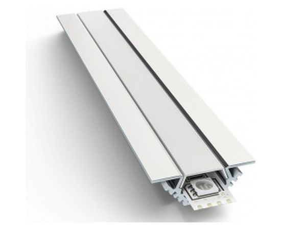 Алюминиевый угловой профиль Apeyron накладной, анодированный, серебро, 2 м. 3014 08-03 