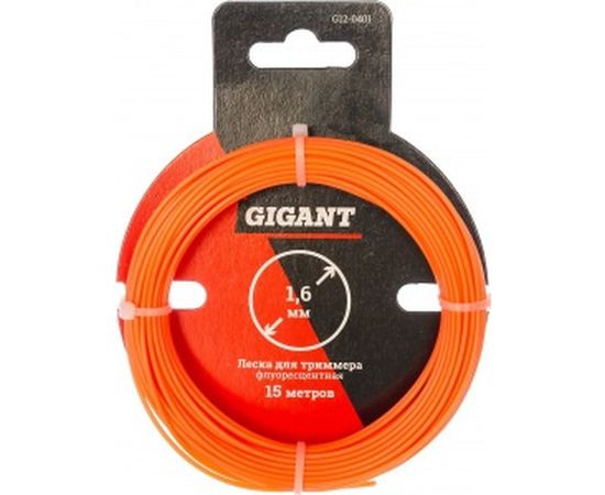 Леска для триммеров "Круг" флуоресцентная 1,6 мм, 15 м Gigant G12-0401 