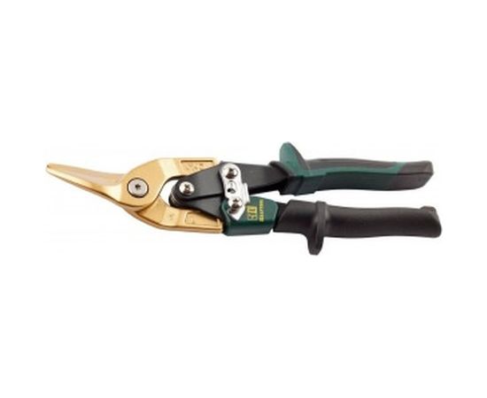 Ножницы по твердому металлу, двойная рычажная передача, Cr-Mo, титановое покрытие, двухкомпонентная ручка, левые, 250мм KRAFTOOL TITAN 2327-L 