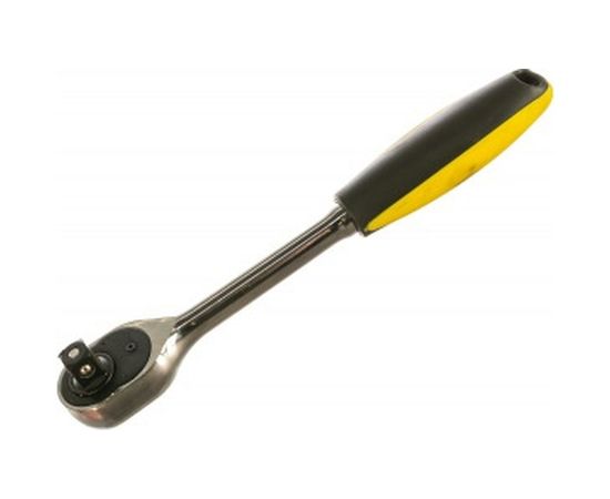 Трещотка с прямой резиновой ручкой ЭВРИКА 1/2 45-зубцовая ER-21245 