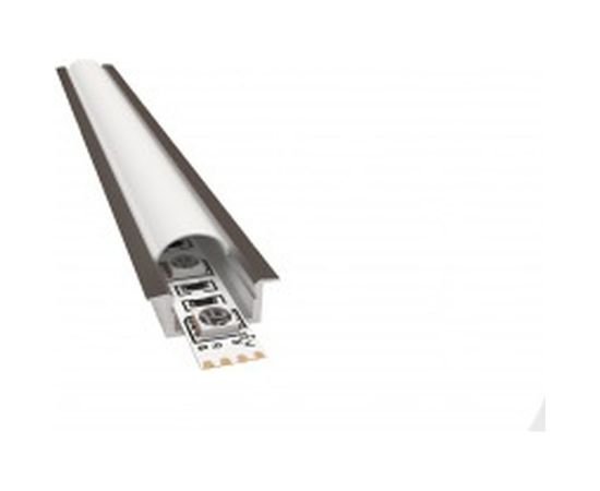 Встраиваемый прямой алюминиевый профиль (без крышки) APEYRON для светодиодной ленты 08-06-01 – изображение 2