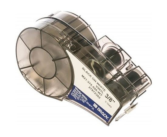 Лента 9.53мм/6.4м винил, черный на белом Brady M21-375-595-WT brd142800 – изображение 2