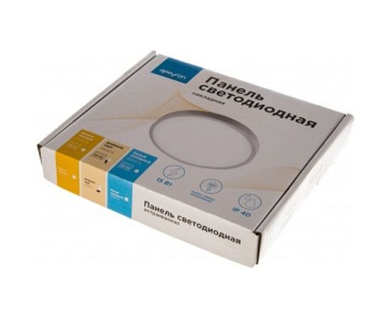 Светодиодная панель Apeyron накладная круглая 220В,15Вт, алюминиевый корпус, изолированный драйвер ДН 06-38 – изображение 2