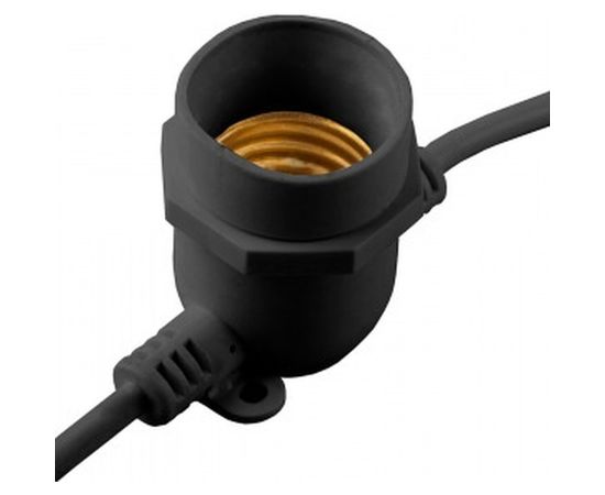 Гирлянда FERON 230V 10 E27 черный, шаг 50cm, IP 65, 8м +3м шнур, CL50-8 29883 – изображение 2
