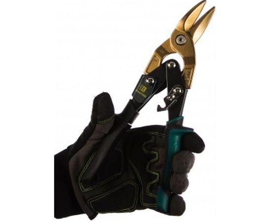 Ножницы по твердому металлу, двойная рычажная передача, Cr-Mo, титановое покрытие, двухкомпонентная ручка, левые, 250мм KRAFTOOL TITAN 2327-L – изображение 3