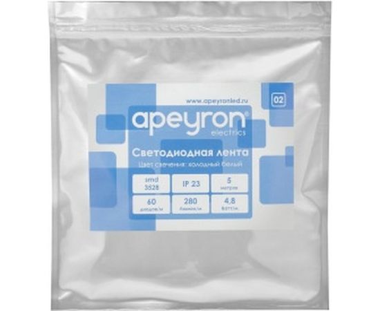 Светодиодная лента Apeyron 12В, 4,8 Вт/м 02 – изображение 4