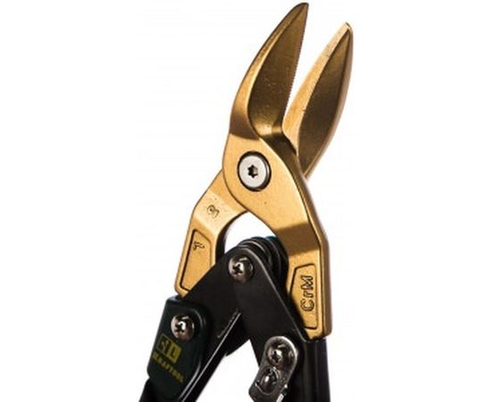 Ножницы по твердому металлу, двойная рычажная передача, Cr-Mo, титановое покрытие, двухкомпонентная ручка, левые, 250мм KRAFTOOL TITAN 2327-L – изображение 4