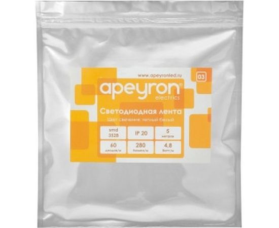 Светодиодная лента Apeyron 12В, 4,8Вт/м 03 – изображение 4