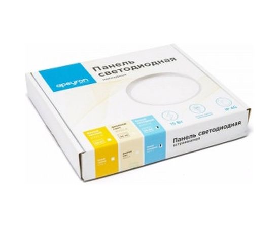 Светодиодная накладная панель APEYRON 220В, 15Вт, CRI:80Ra, 1200Лм, Ф145мм, круглая 06-63 – изображение 7
