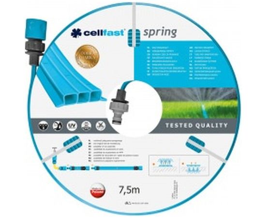 Перфорированный шланг 1/2', 7,5 м Cellfast SPRING 19-021N 