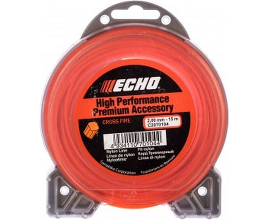 Корд триммерный Cross Fire Line (2.0 мм; 15 м; крест) ECHO C2070104 