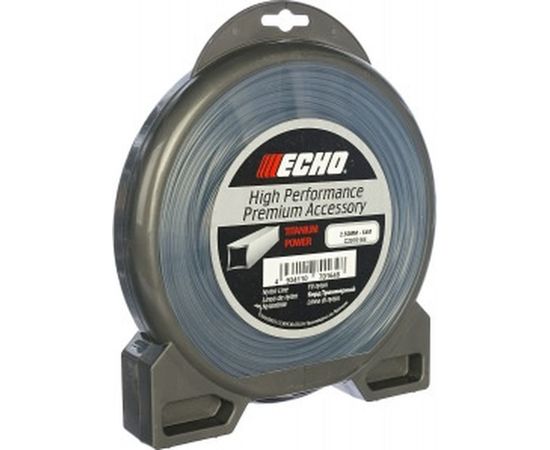 Корд триммерный Titanium Power Line (2.5 мм; 64 м; квадрат) ECHO C2070164 
