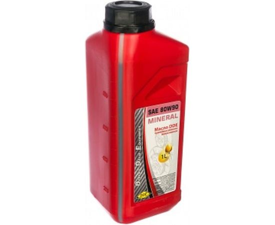 Масло трансмиссионное минеральное SAE 80W-90 API GL-5 (1 л)&nbsp;DDE M-SAE80W-90 