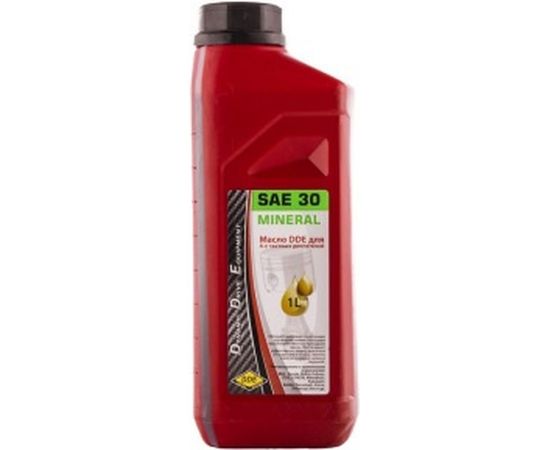 Масло 4-х тактное SAE30 , API SJ/CF 1 л минеральное DDE M-SAE30 