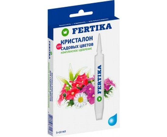 Удобрение для садовых цветов Кристалон (5 ампул по 10 мл) Fertika Ф02603 