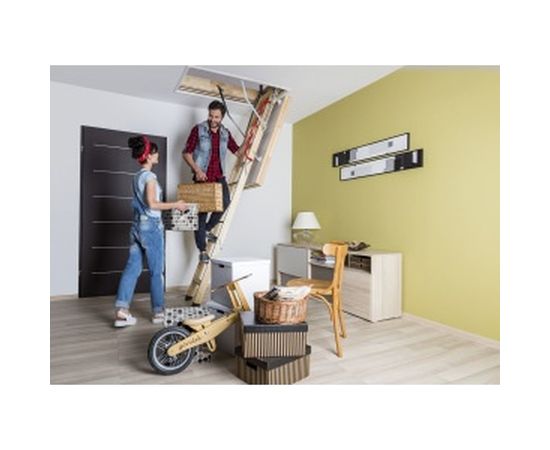 Чердачная лестница FAKRO LWT 60х120 см, высота 280 см 863101 – изображение 2