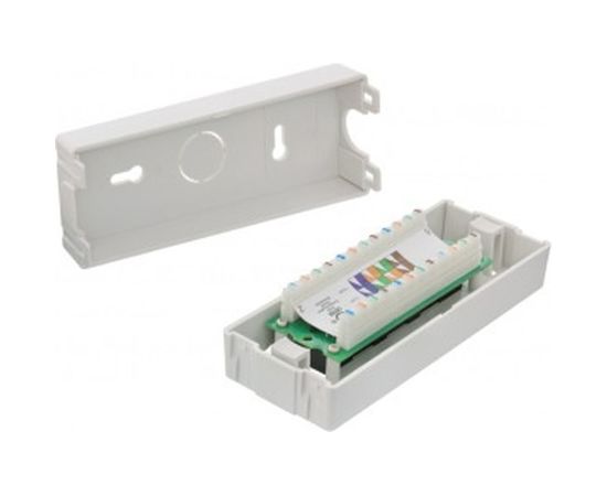 Коммутационная панель NIKOMAX 6 портов, неэкранированная, настенная, светло-серая NMC-WP06UE2-GY – изображение 2