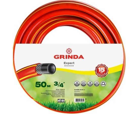 Поливочный армированный 3-х слойный шланг GRINDA EXPERT 30 атм, 3/4"х50м 8-429005-3/4-50_z02 – изображение 2