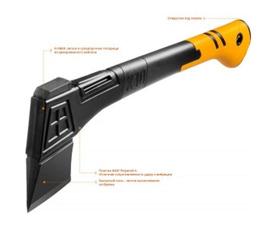 Универсальный топор с рукояткой из армированного нейлона Kraftool X10 1000 г 20660-10 – изображение 3
