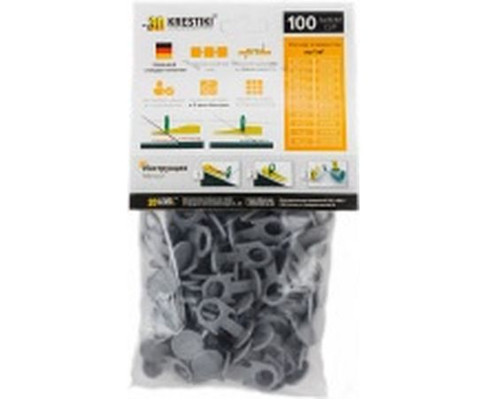 Зажим 3D+ СВП 100 шт 3D Krestiki К00005560 – изображение 3